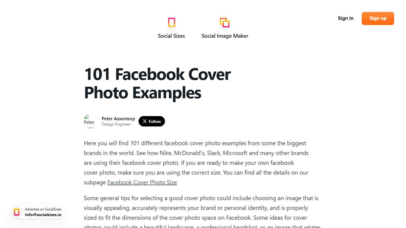 101 Facebook Cover Photo Examples (2026) → SocialSizes.io